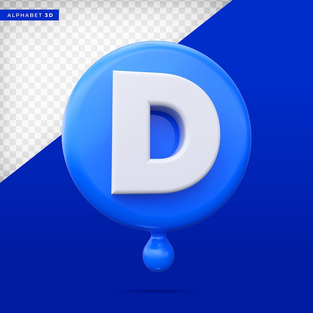 Alphabet 3D render Premium PS