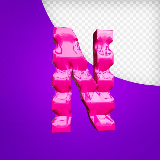 Alphabet 3d render premium