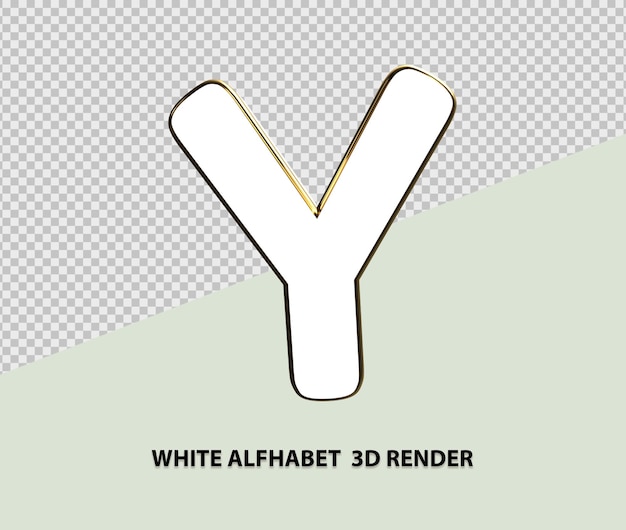 PSD alphabet 3d-rendering