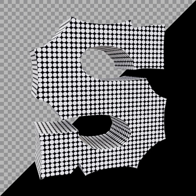Alphabet Buchstabe s 3d render