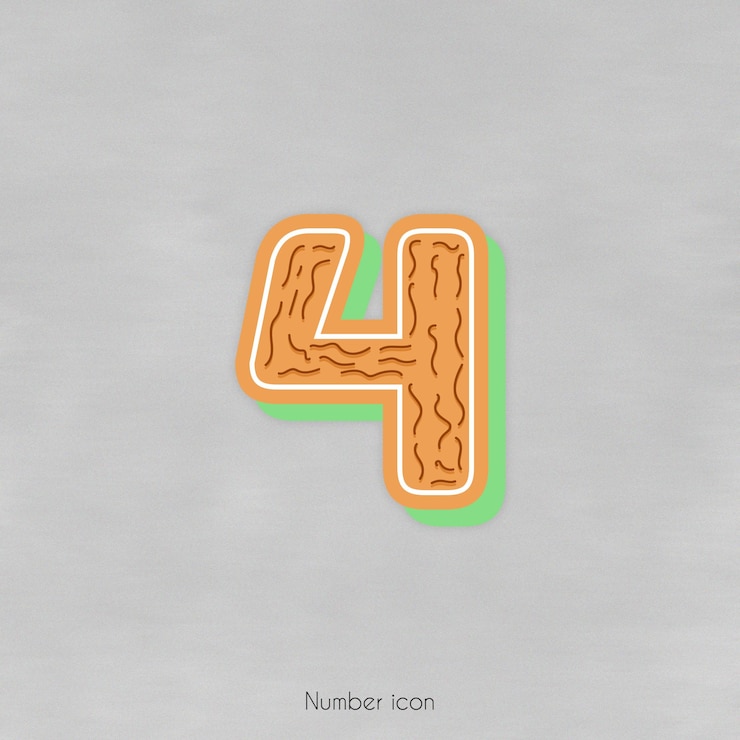 PSD alphabet nummer 3d-symbol