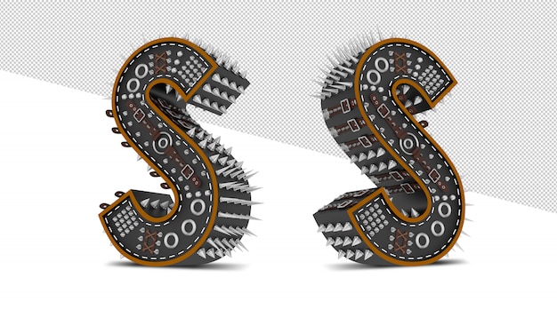 Alphabet Punk-Stil.