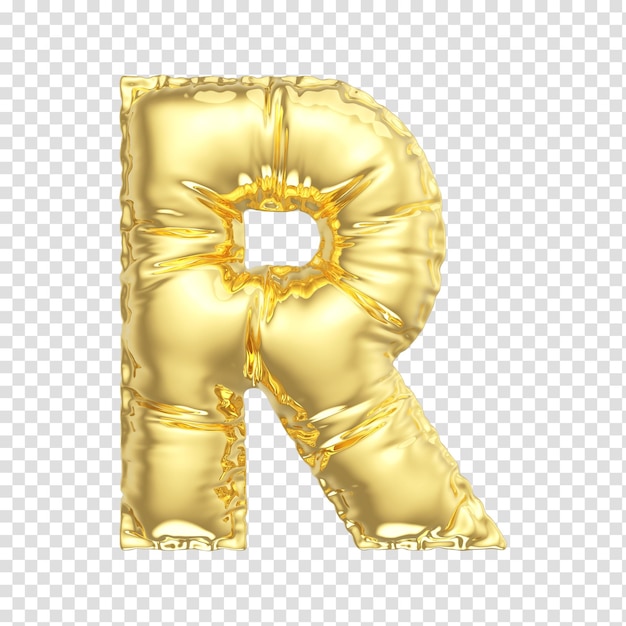 PSD alphabet de rendu 3d transparent