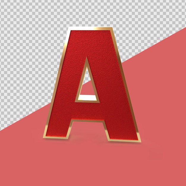 Alphabet de rendu 3D