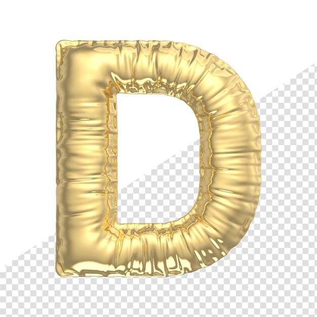 PSD alphabet de rendu 3d