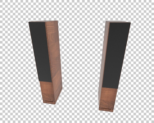 Los altavoces aislados en un fondo transparente Ilustración de renderización 3D