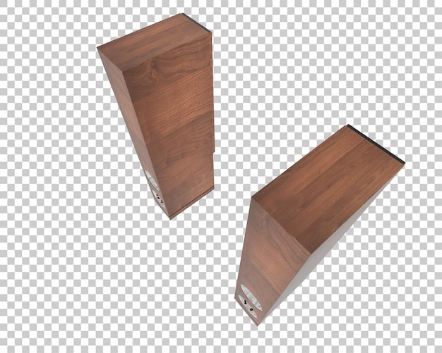 Los altavoces aislados en un fondo transparente Ilustración de renderización 3D