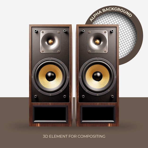 altavoces de estilo retro