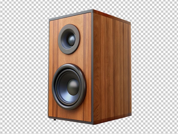 Altavoz de audio de madera