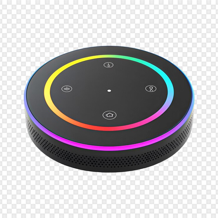 PSD altavoz inteligente con anillo led y capacidades de asistente de voz