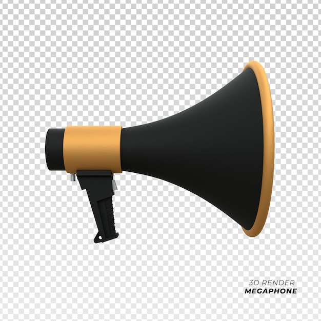Altavoz megáfono escena 3d icono 3d render