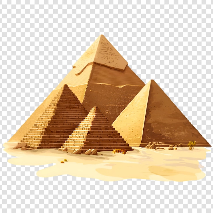 PSD alte ägyptische pyramiden im wüstensand