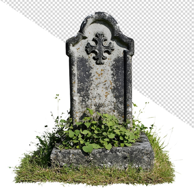 Alter, verwitterter Grabstein