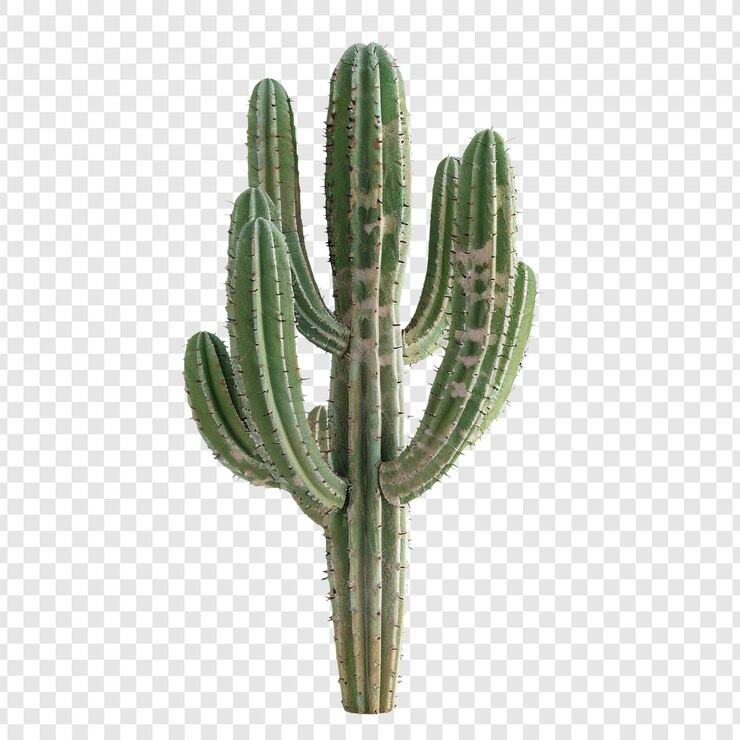 PSD alto cactus verde com muitos braços