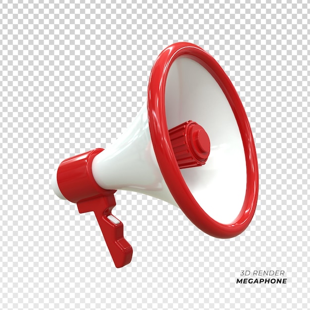 Alto-falante megafone cena 3d ícone 3d render