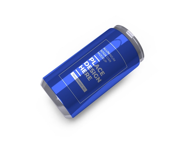 Aluminium soda drink can mockup isoliert