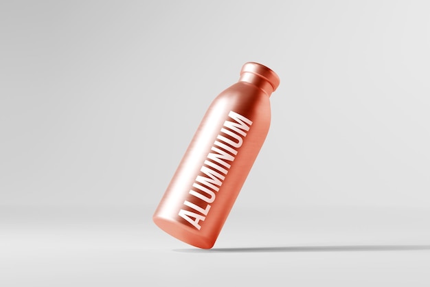 Aluminium-Wasserflasche Mockup