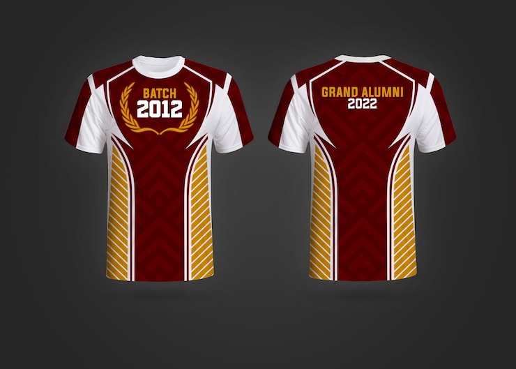 PSD alumni shirt jersey template