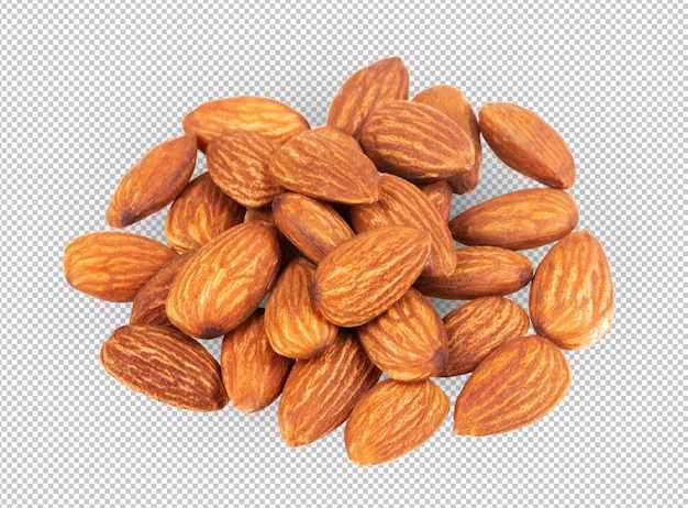 PSD amandes isolées sur le fond de la couche alpha.