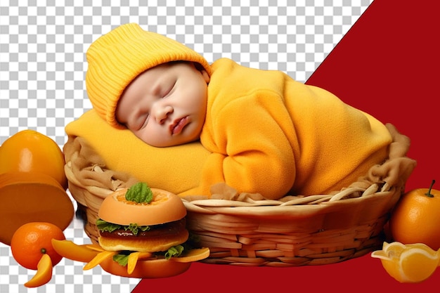 PSD amante de la comida rápida png ilustración