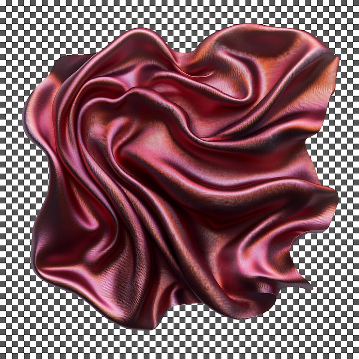 PSD amazing silver burgundy isolated on transparent background