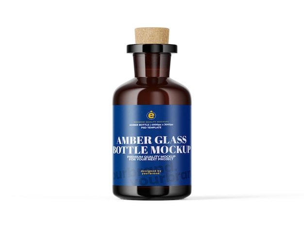 Amber Glass Mockup Template