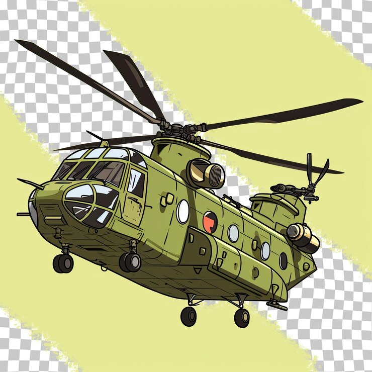 PSD ambulancia de color o helicóptero militar
