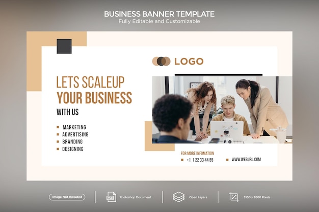 Améliorons votre modèle de conception de bannière d'entreprise