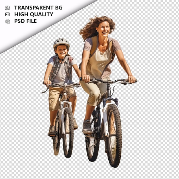 PSD american family biking ultra realista estilo de traseiro branco