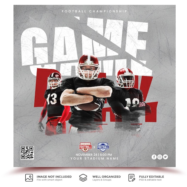 PSD american-football-flyer