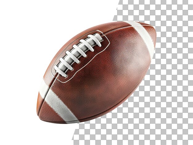 American football-rugby-ball-objekt mit durchsichtigem hintergrund