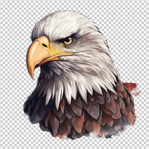 PSD amerikanischer glatze adler png