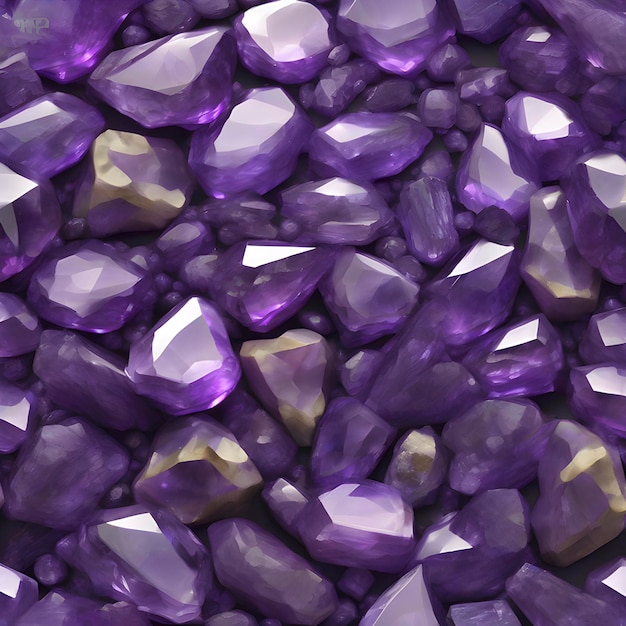 PSD amethyst colorful gemstone