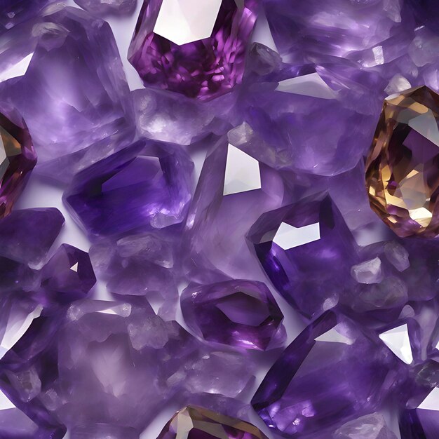 PSD amethyst colorful gemstone