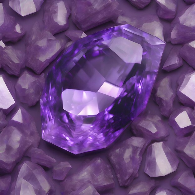 PSD amethyst colorful gemstone