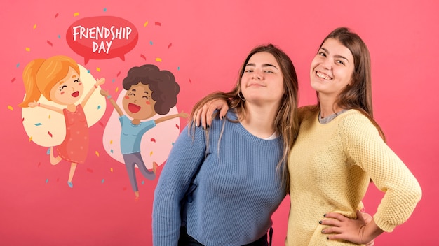 Amici insieme nel giorno dell'amicizia