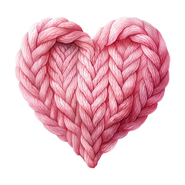 PSD amor aconchegante valentim coração tricotado calor feito à mão para celebrações sinceras