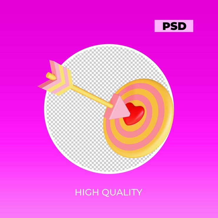 PSD amor de destino de procesamiento 3d