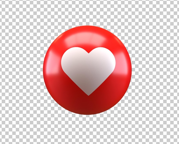 Amor emoji render 3d