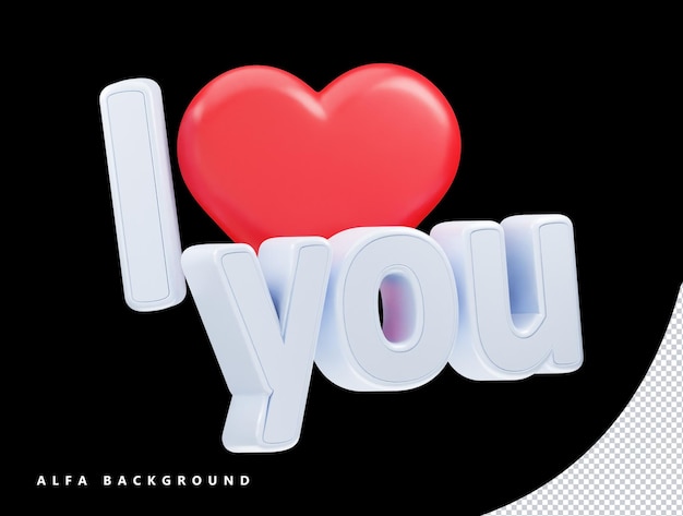 Amor especiales 3d vector icono ilustración