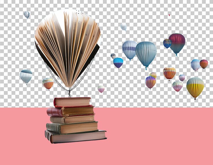 PSD el amor por la lectura de libros png