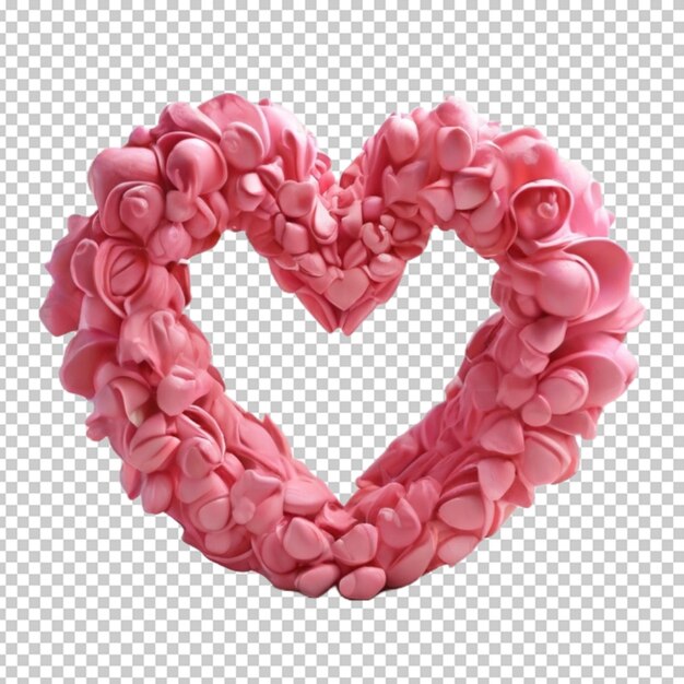 PSD el amor renderizado en 3d en png psd