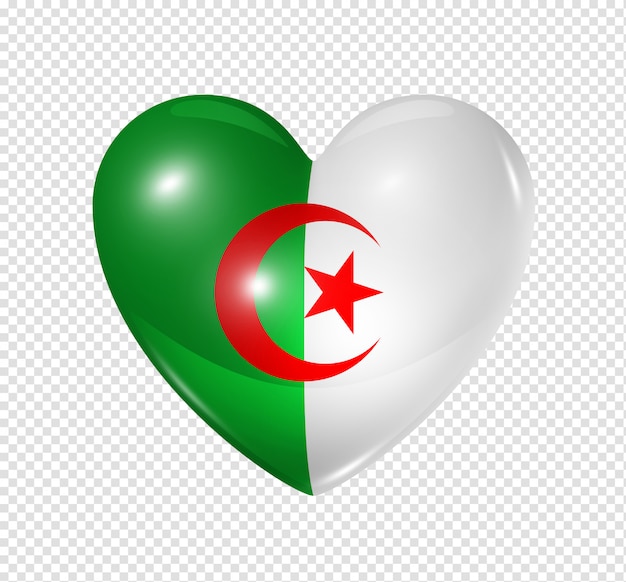 Amore Algeria, icona bandiera cuore