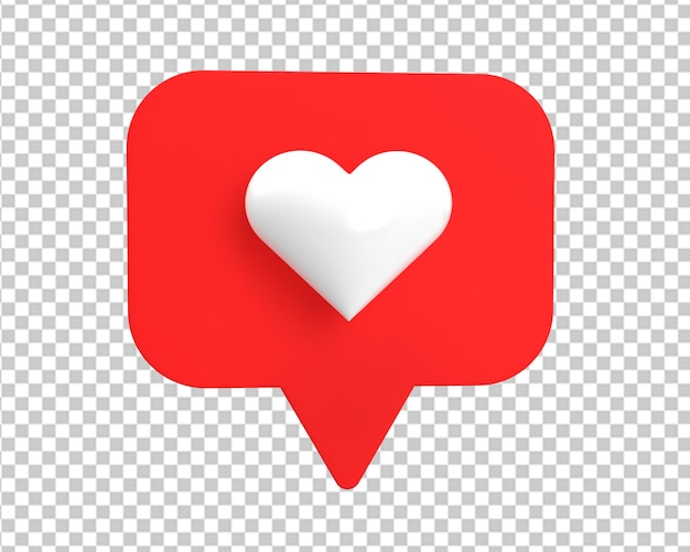 Amore etichetta rossa 3d