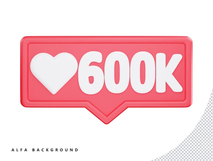 PSD l'amour social réagit illustration d'icône vectorielle de rendu 3d