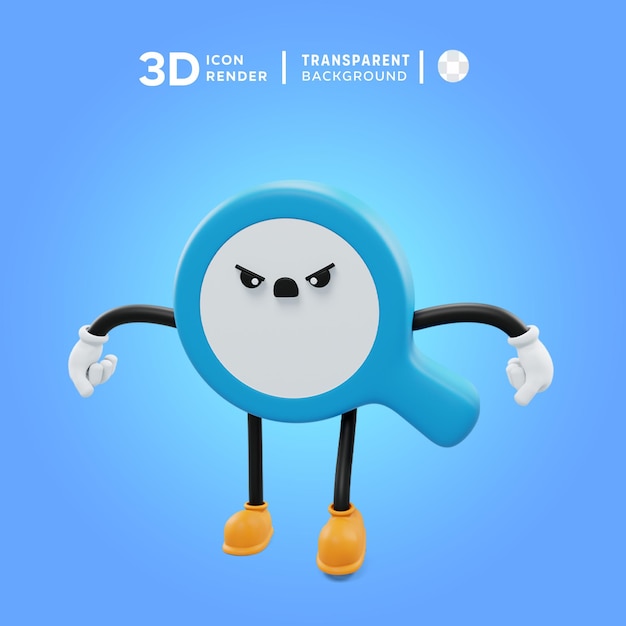 PSD ampliar la ilustración de la pose del icono 3d