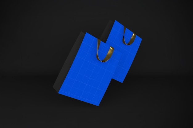 Amplificador de ouro Mockup de saco preto