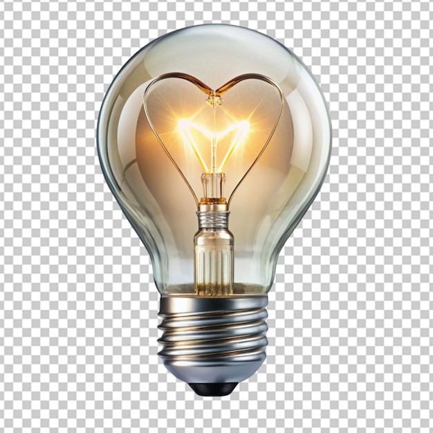 ampoule à forme de cœur png