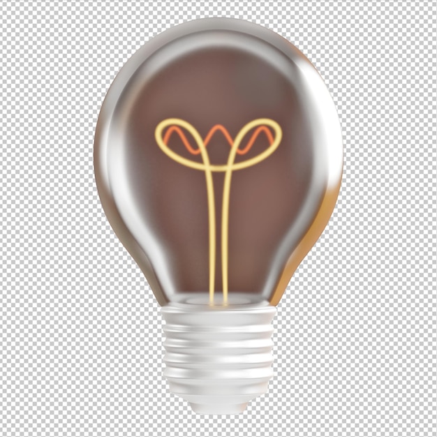ampoule sur l'illustration 3d