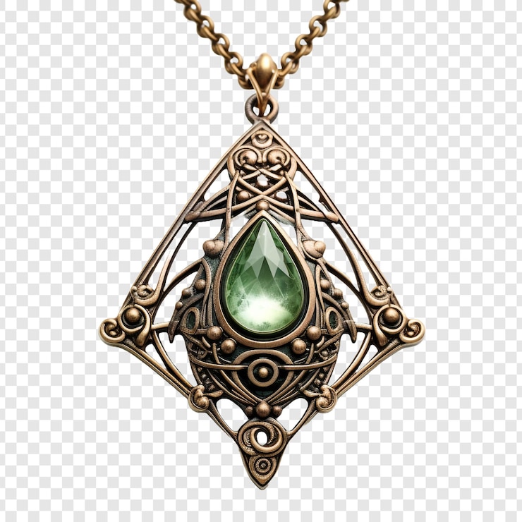 PSD amulet bijoux isolés sur un fond transparent